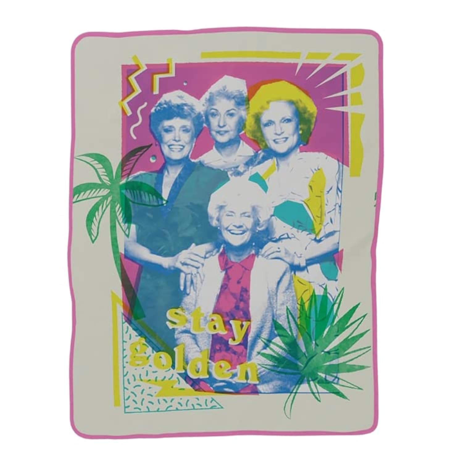 Franco Collectibles The Golden Girls Bedding Super Soft Micro Raschel Throw, 46 in x 60 in, (Official Licensed Product) — image 1