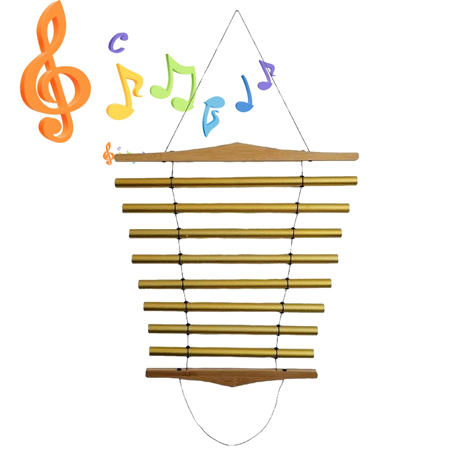 Campanelli tubolari a manovella, suoneria melodico, campane musicali per yoga e meditazione, strumento a percussione professionale per la guarigione del suono