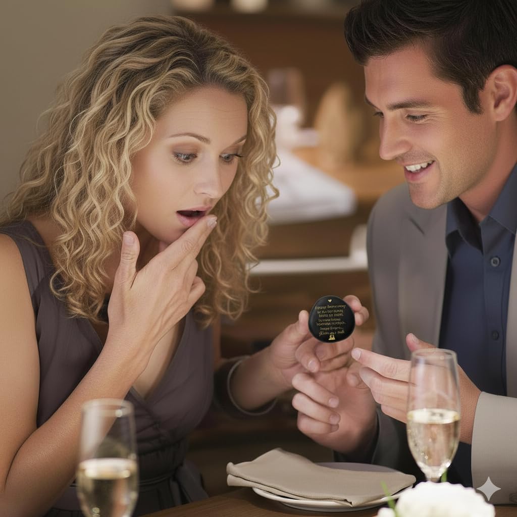 You are My Rock Engraved Decorative Stone for Him & Her Wedding, Couple Keepsake, Home Desk Décor - Image 2