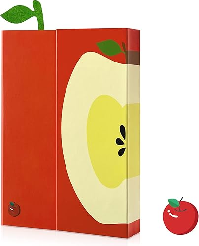 Kisdo Cuaderno de frutas con cierre magnético de solapa cuaderno de notas clásico para escribir bocetos bonito diario de notas de frutas para niños