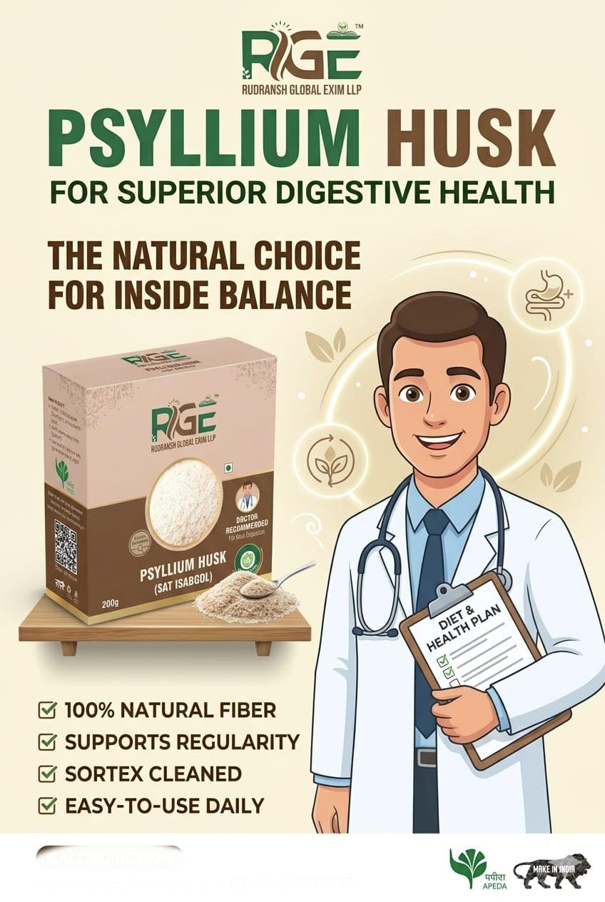 RGE (Sat Isabgol) | Pure Natural Isabgol Powder for Digestion, Fiber & Gut Health (200g) — Amazon image 5