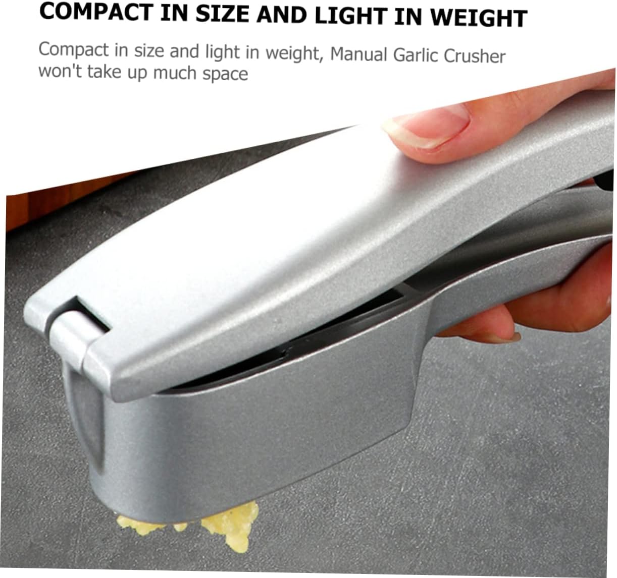 OUNONA Multipurpose Garlic Press Tool Ergonomic Manual Garlic Slicer for Easy Mashing Crushing for Home Cooking Restaurant Use