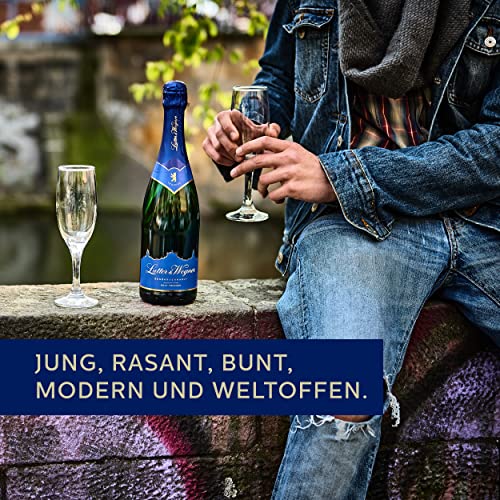Lutter & Wegner Gendarmenmarkt Sekt Trocken (6 x 0,75 l) - erfrischender, feinperliger Sekt mit dezenten Fruchtnoten, 11,0 % vol., frisch-fruchtig, aus der Hauptstadt Berlin