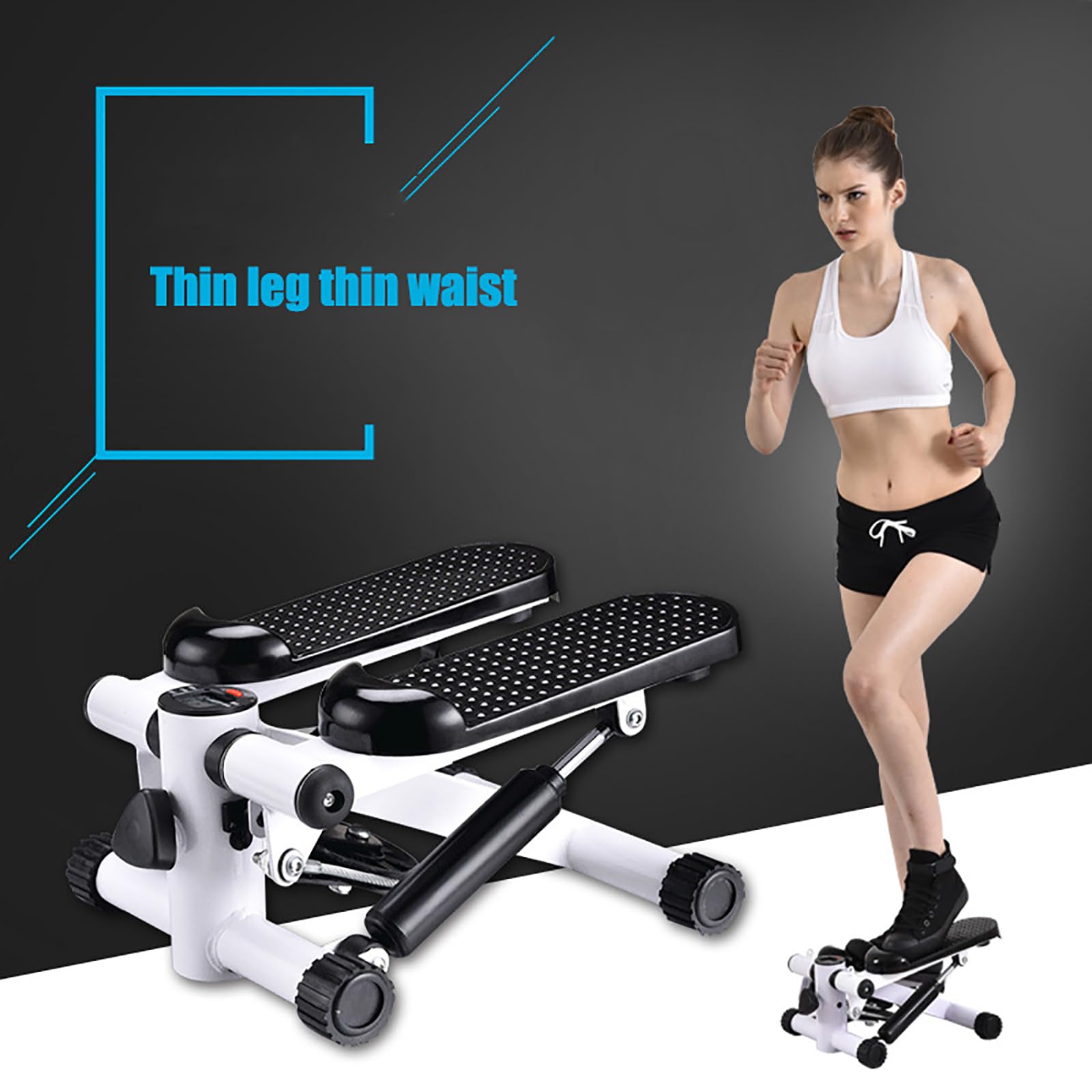 Domowy Hydrauliczny Stepper, Kryty Mały Sprzęt Do Ćwiczeń Z Linką, Komputer Może Rejestrować Twoje Kroki, Czas I Kalorie, Do Odchudzania Nóg, Pośladków