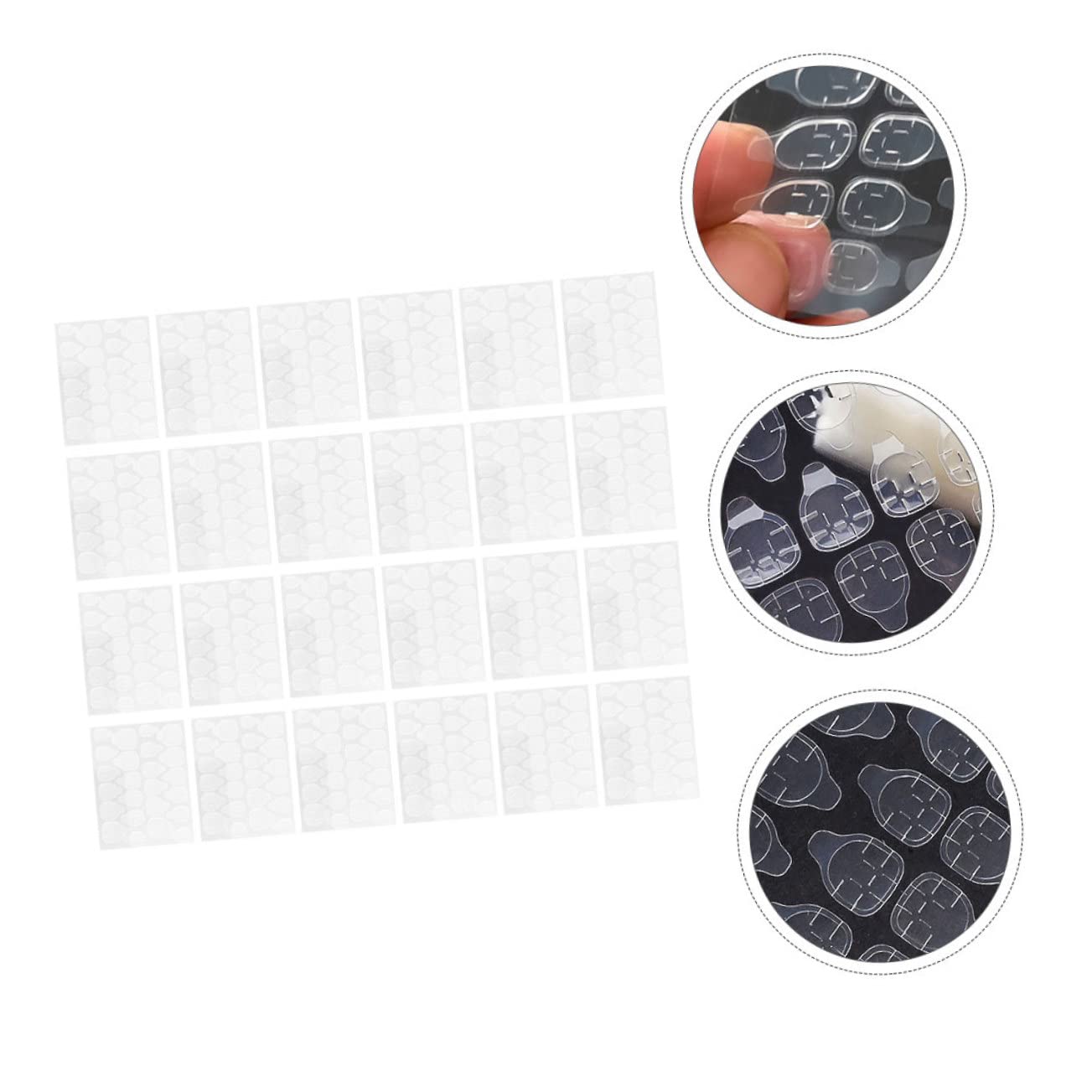 Beaupretty 200hojas Pegatinas Para Uñas De Gel Pegamento Invisible Para Manicura Accesorios De De Uñas Fijación De Falsas