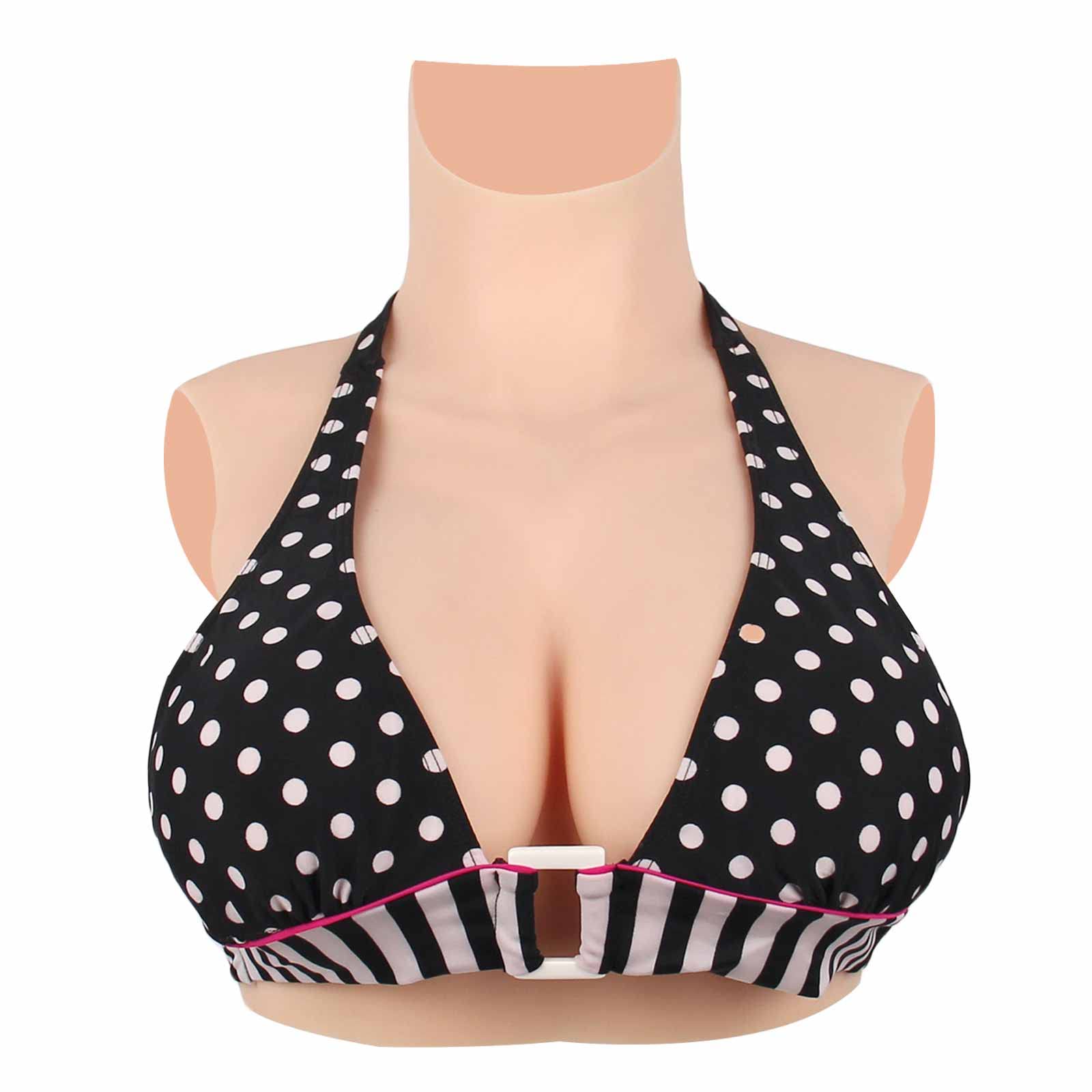 RTIA Crossdresser Breastplate Silicone Filled Breast Forms Artificial Touch Soft Fake Boobs Enhancer for Mastectomy Drag Queen