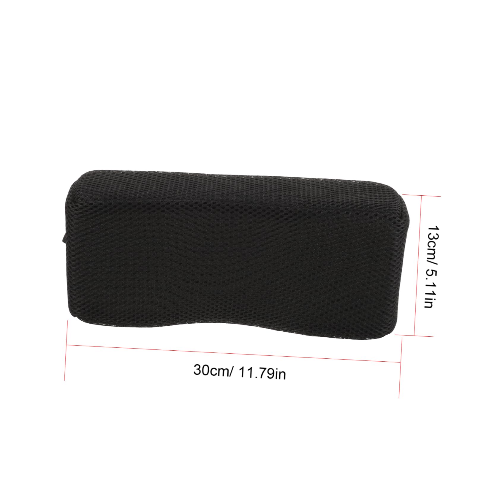 BCOATH Ergonomic Wheelchair Head Rest Pillow Neck Support for Wheelchair Comfort Headrest Attachment Breathable Black