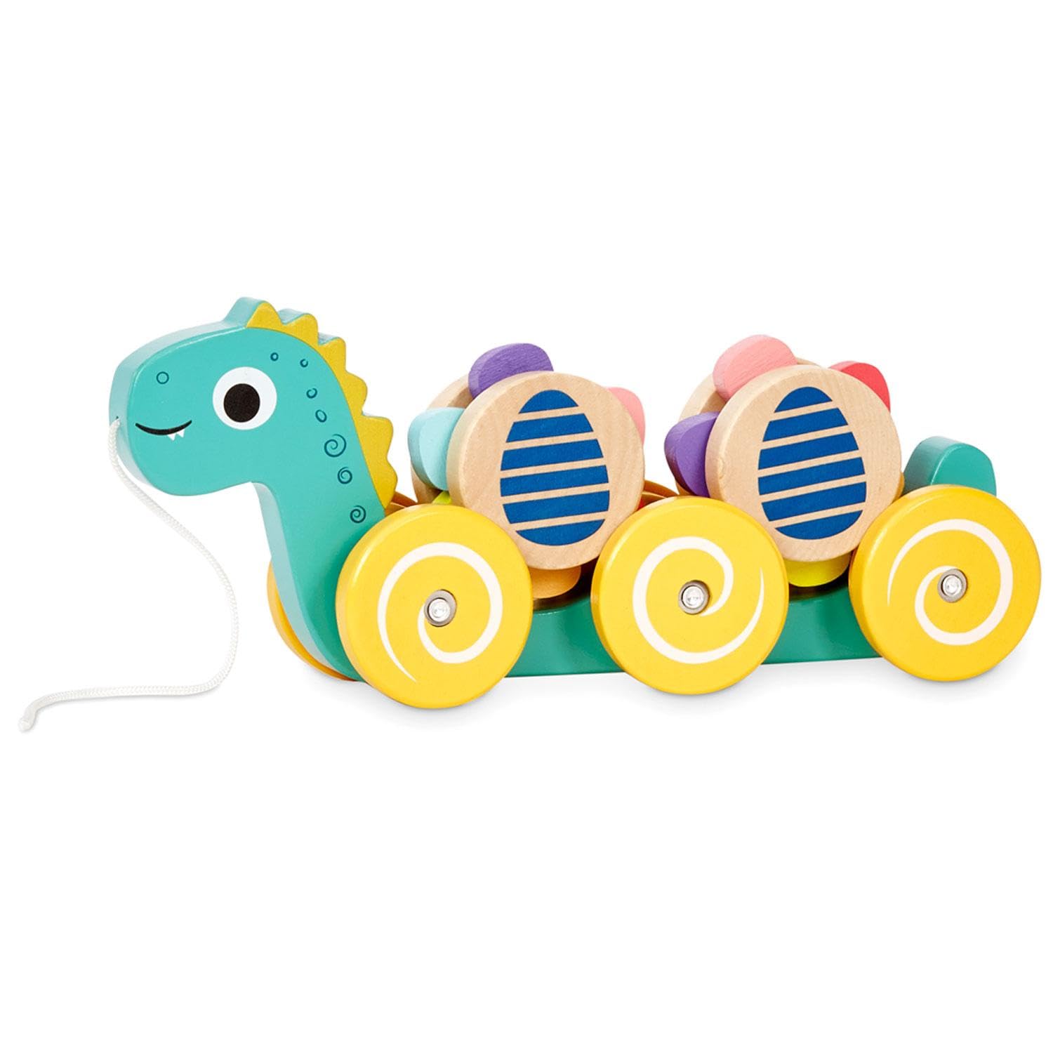 Little Tikes - Giocattolo da Trainare in Legno - Con 2 Pezzi Rimovibili - Sviluppa le Abilità Motorie e la Coordinazione - Dino