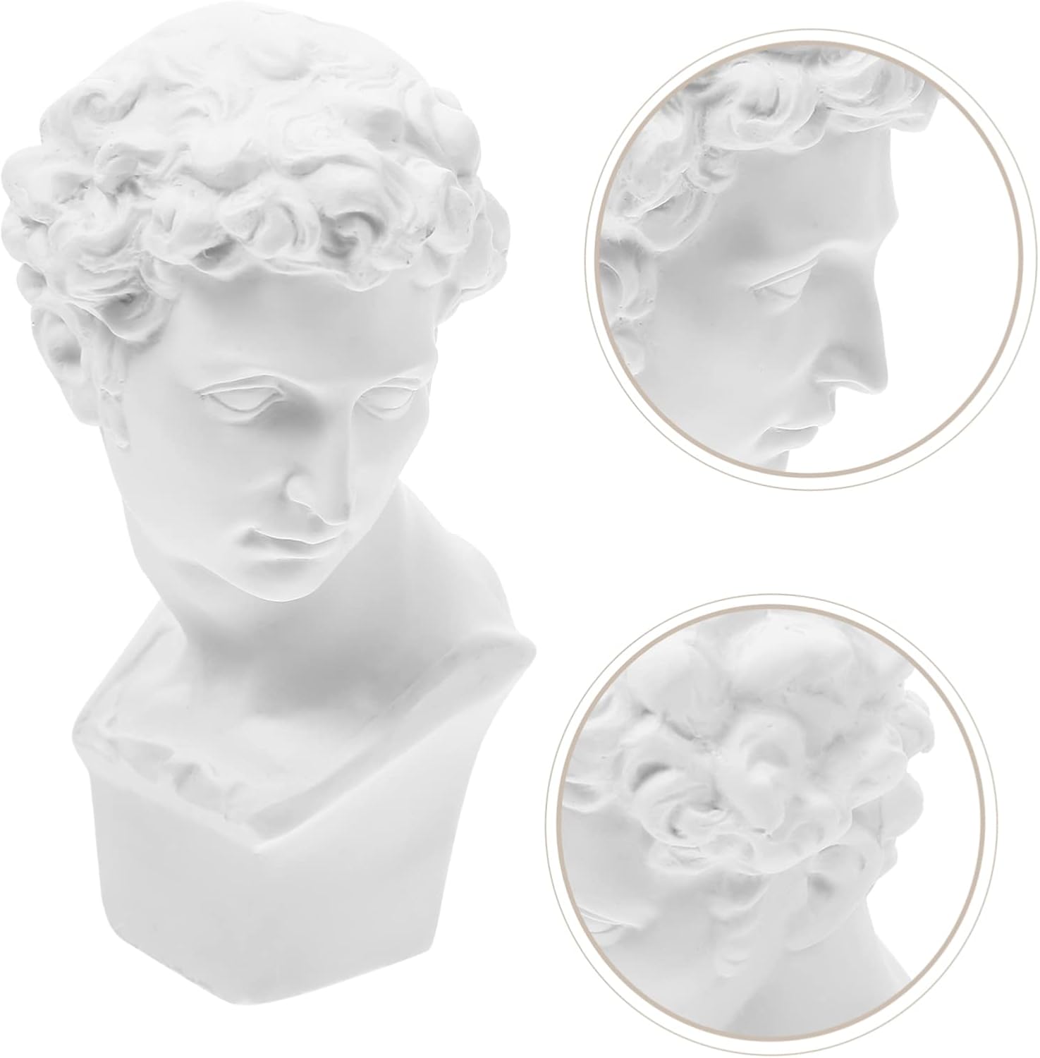 Classical Resin Doll Bust Ancient Roman Statue Sketch Bust Figurine Home Statue Decor Unique Sculpture