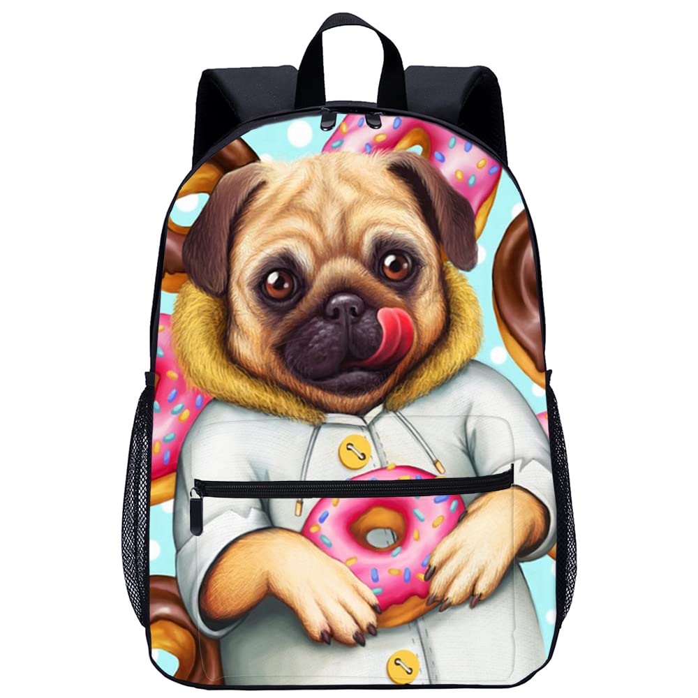 Mochila escolar de perros 45x30x15cm unisex clásica para viaje 8