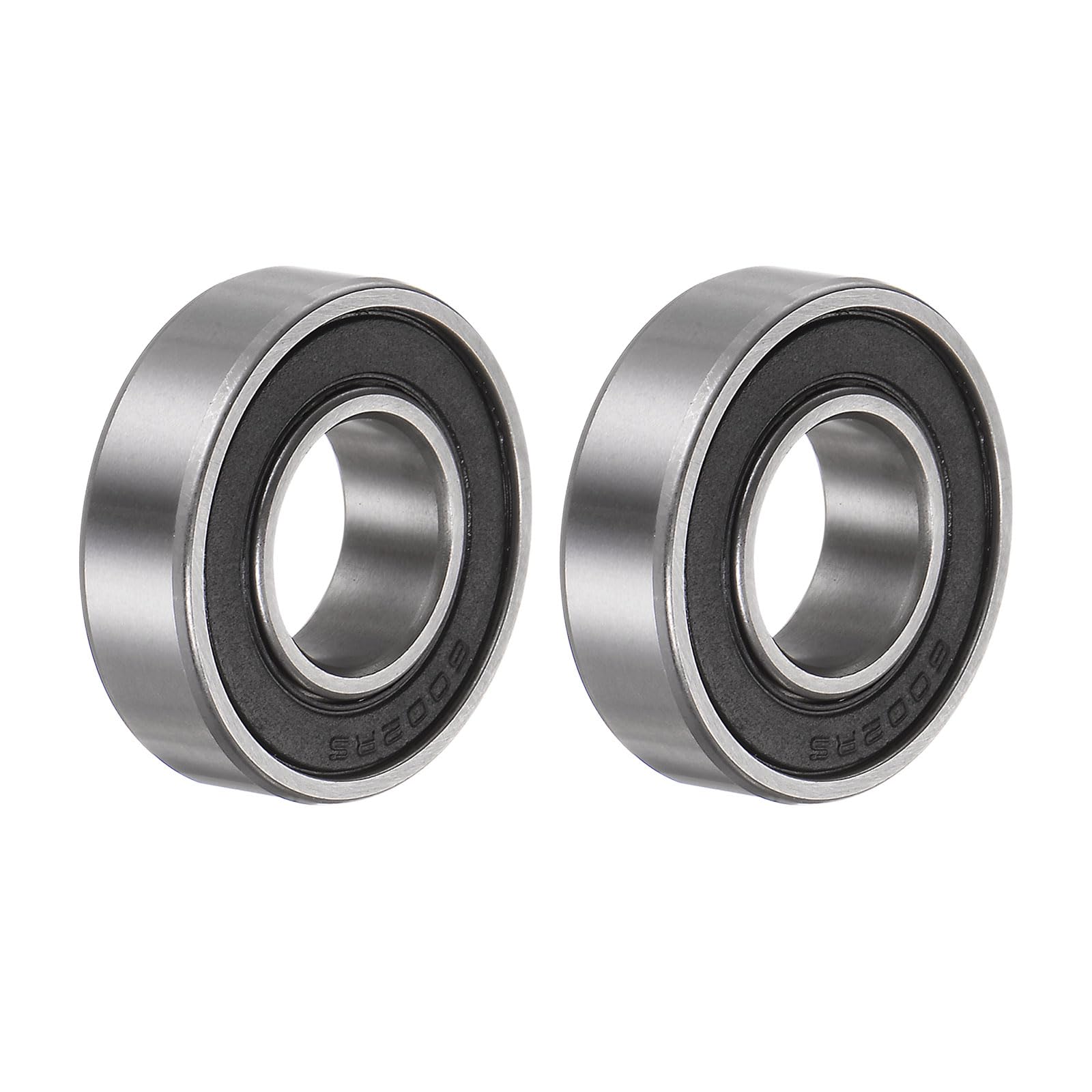 QUARKZMAN 2 szt. Łożyska kulkowe z głębokim gardłem 6002-2R, podwójnie uszczelniona stal chromowa Z2, 15 mm X 32 mm X 9 mm