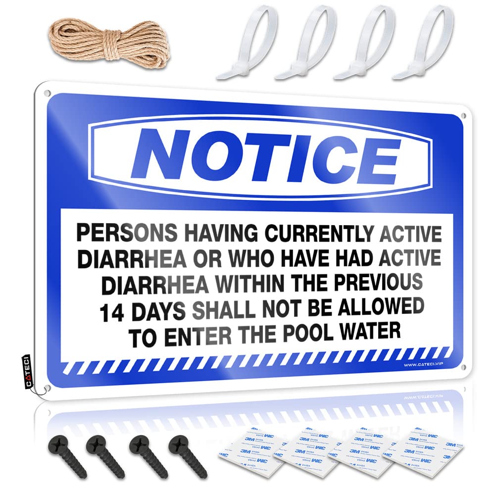 HELIOFORGE Funny Bar Signs For Home Bar Notice Sign, Complies With State Of California Pool Safety Code Tin Beer Signs For Man Cave Funny Desk Signs(30X40CM)