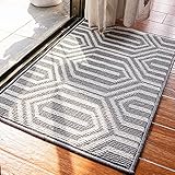 Indoor Doormat Entrance ,Outdoor Mat for Front Door, Waterproof and No-Slip Inside Floor Rubber Carpets Washable Area Rug for Home, Entry, Bathroom, Living Room, 20' X 32'Grey-cloister