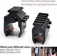 Vista 3 de 360 Tactical Universal 21mm Weaver Base Adaptador Convertidor de Cañón Alcance de Alcance de Carga Pesada