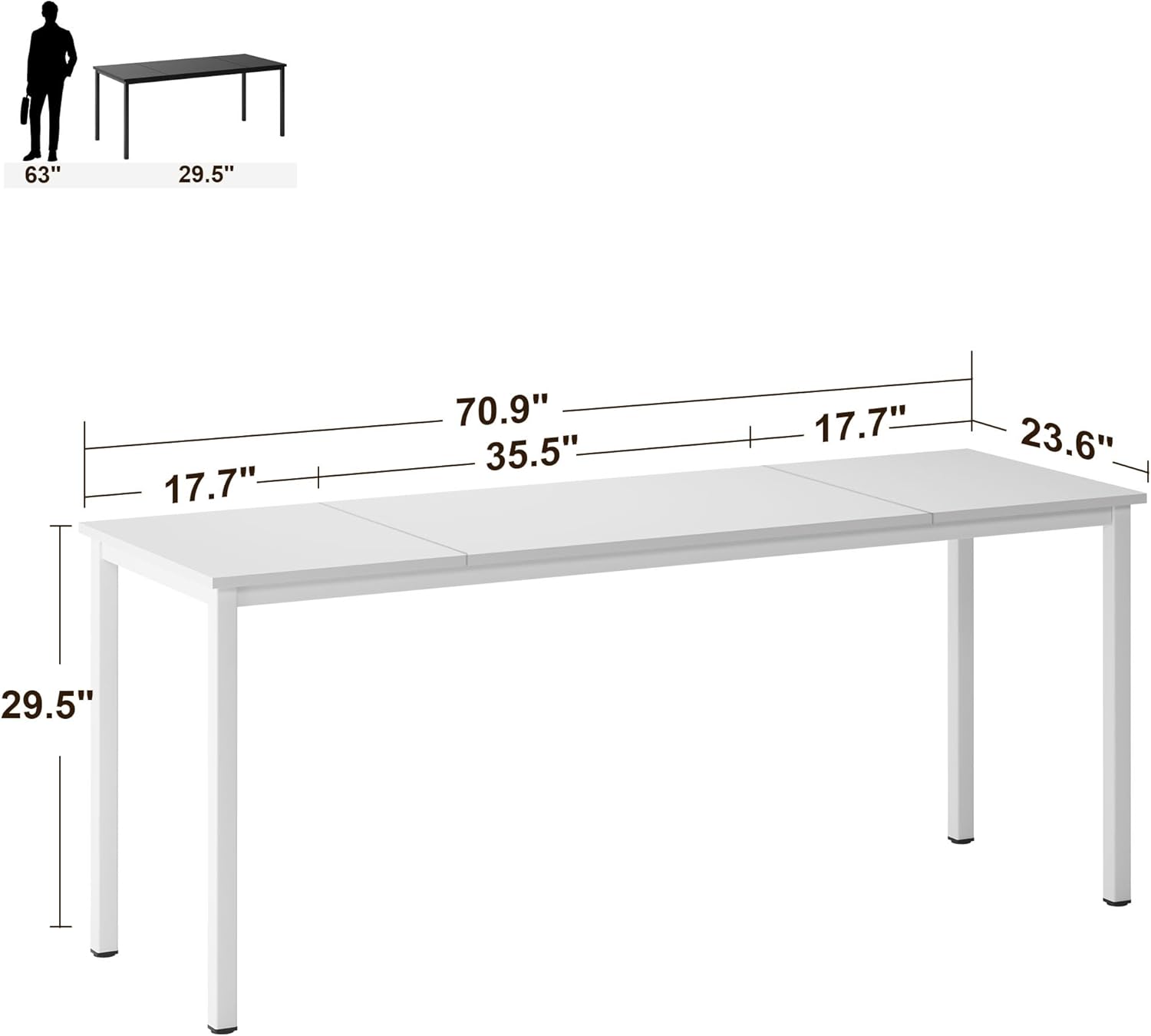 Elevate Your Workspace: Soges 70.8 Inch Stylish Computer Desk Review