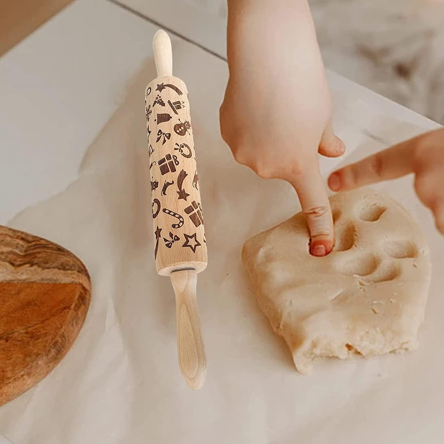 ローリングピン　木製 めん棒　お菓子作り ローリングピン木製 めん棒お菓子作り
