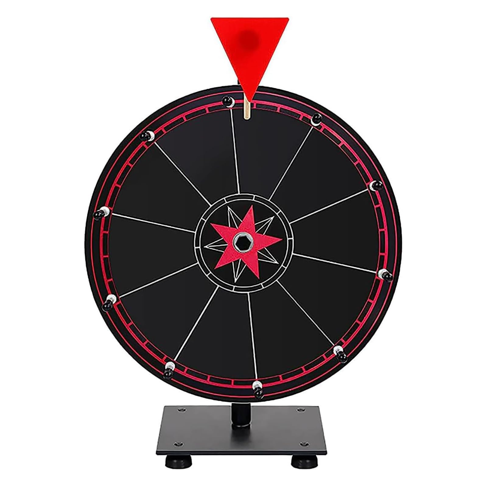Générique Roue De Prix Rotative à Vitesse Réglable | Tableau Effaçable/réinscriptible à 14 Emplacements, Deux Hauteurs Réglables, Party Carnival
