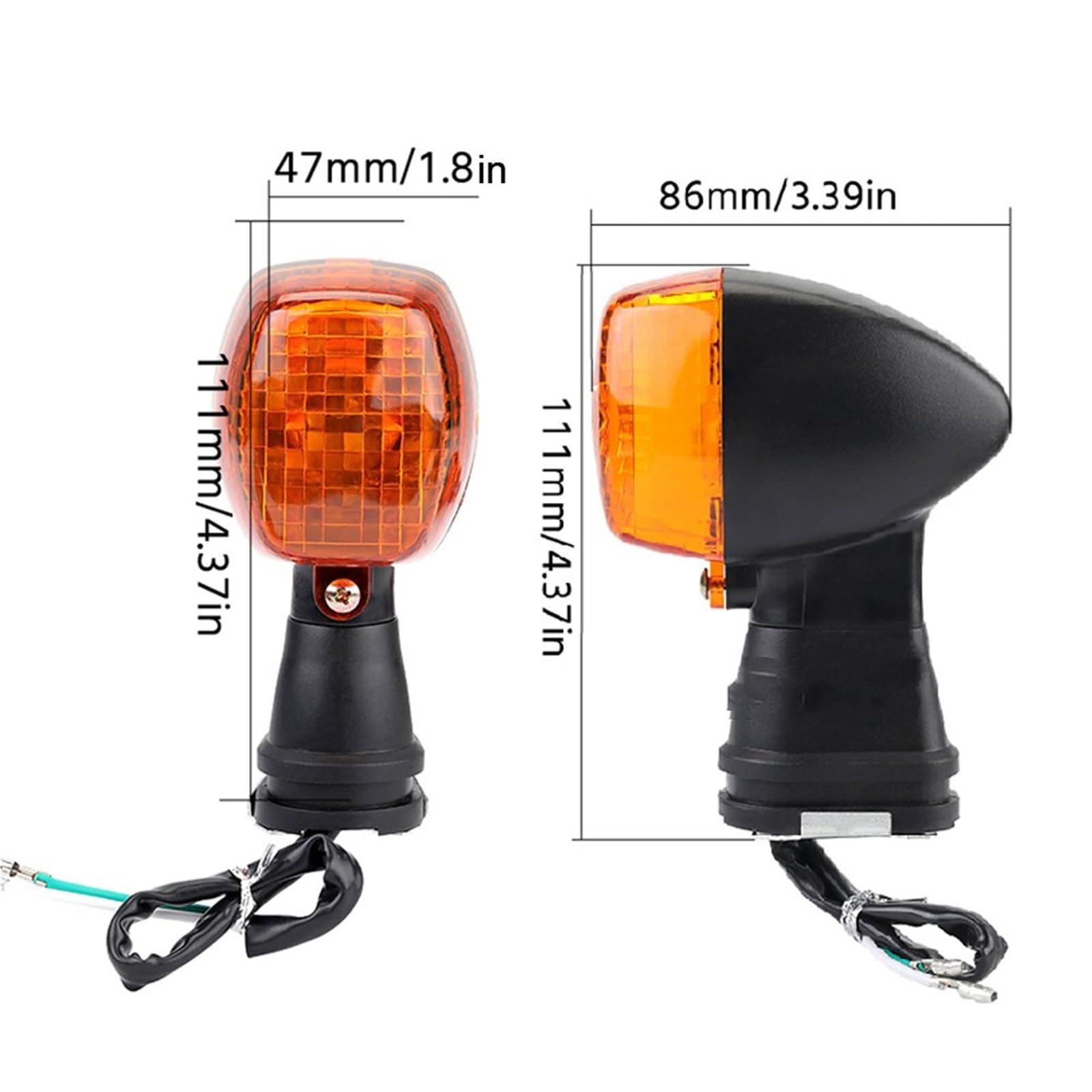 Indicatore Luce Indicatori Di Direzione A LED Anteriori Per Moto Per Per NINJA 250R 500R Per GPZ 500/S 1100 Componenti Per Lampade Indicatori Direzione Frecce Moto