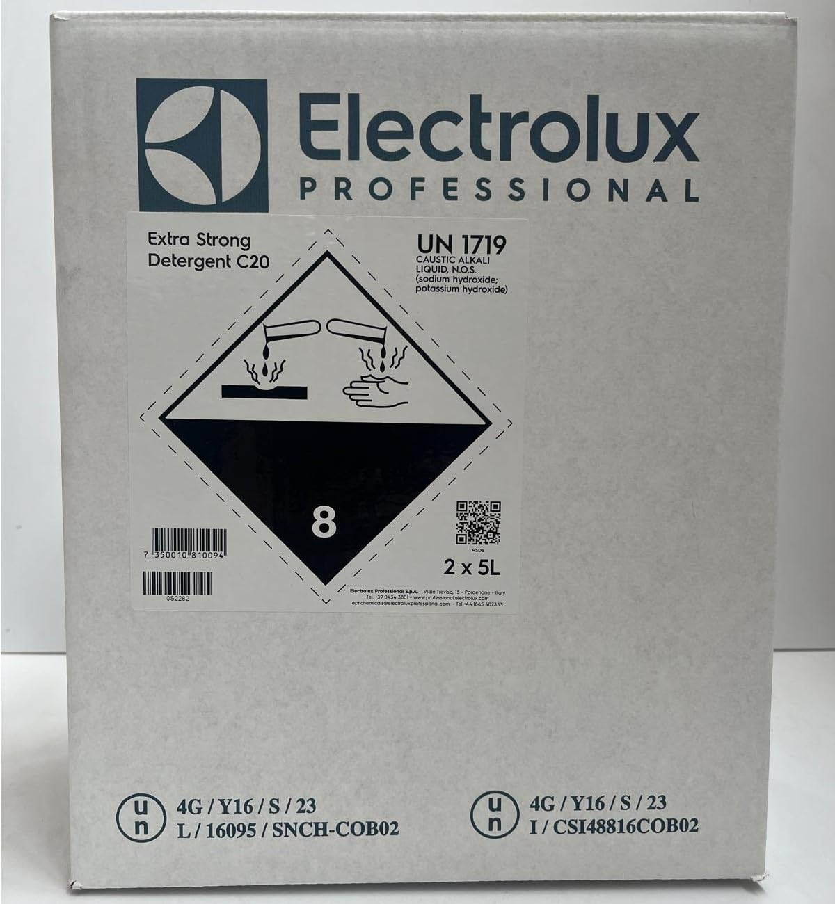 Electrolux Professional - Detergente Liquido Extra Strong Detergent C20-2 X 5 LT
