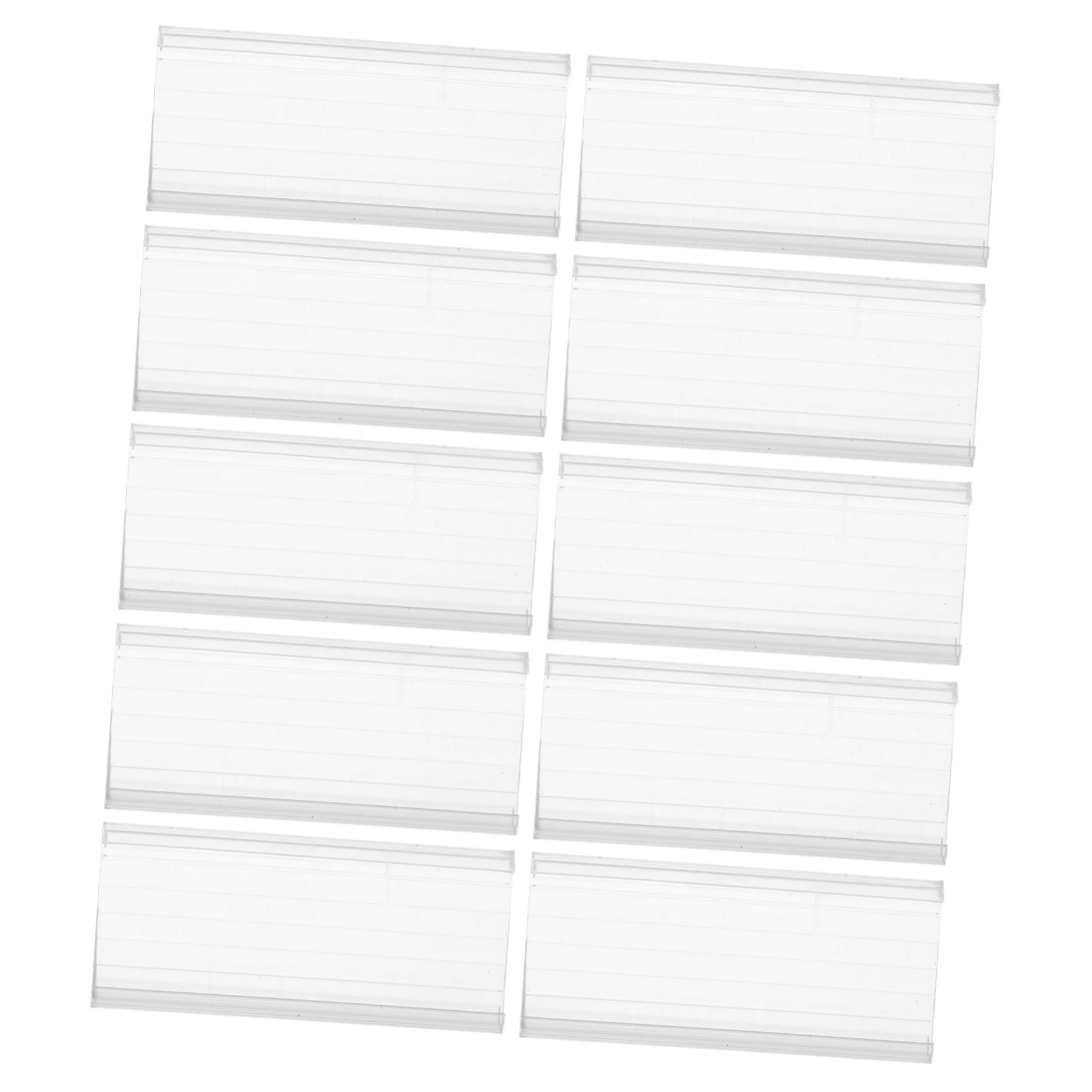 Tofficu 80pezzi Supporto Per Cartellini Prezzo Espositore Segnaletica Multifunzionale Per Negozi e Uffici Supporto Per Etichette Prezzi Trasparente Per Ristoranti e Supermercati