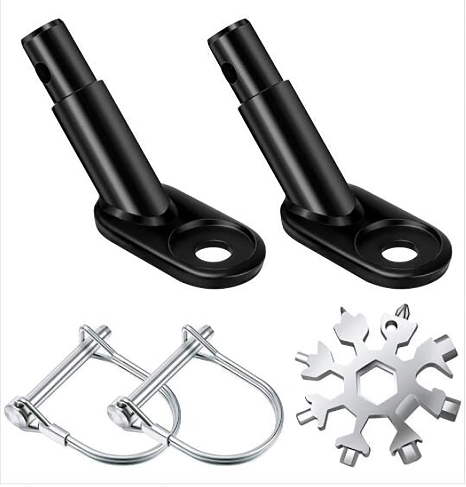 Gancio Per Rimorchio Bicicletta - 2 Pezzi, Acciaio, Con Perno Di Bloccaggio, Per Rimorchi Bambini E Cani - Foto 8