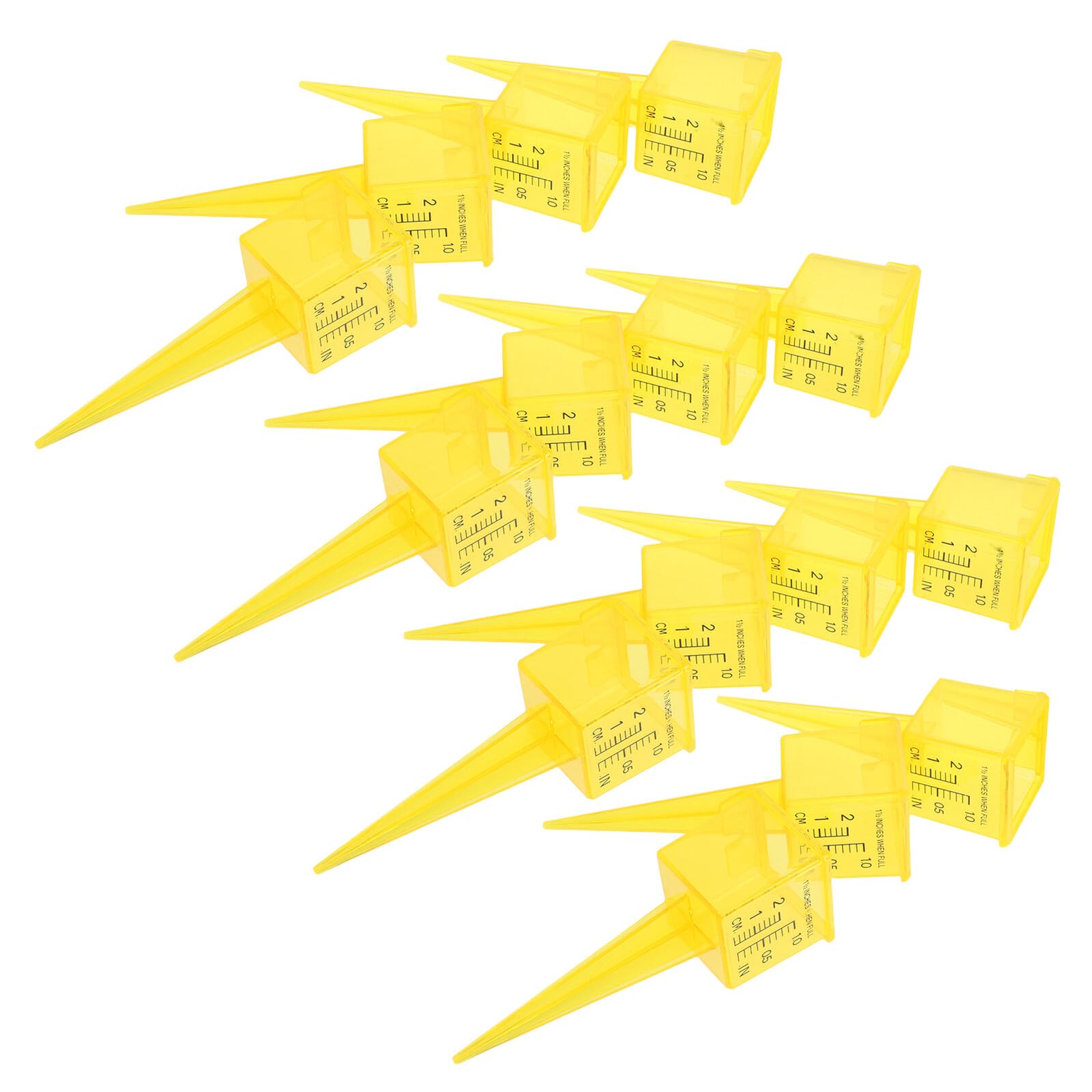 UPKOCH 15pezzi Pluviometro Manuale Per Esterni Misuratore Di Pioggia in Plastica Per Prato Indicatore Acqua Per Irrigatori Da Giardino Resistente Ai Raggi Uv Intemperie