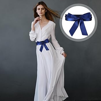 Amazon | salbsever 1.8 M サテンサッシュベルト サッシュドレス