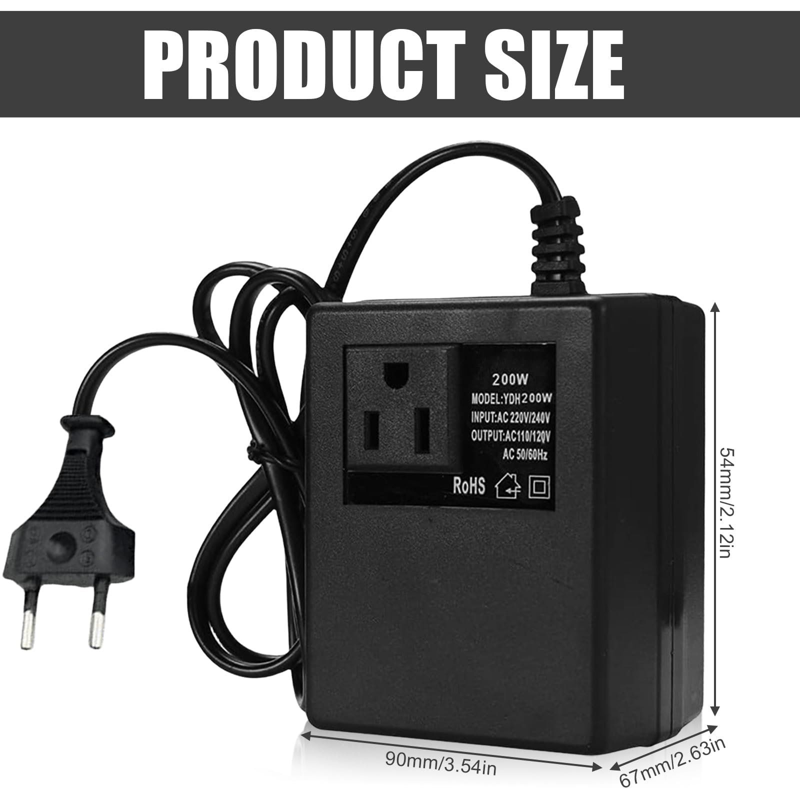 Adattatore Universale Da Viaggio 250W – Convertitore Spina Con 4 Porte USB, Compatibile 100-240V Per Prese Internazionali - 3