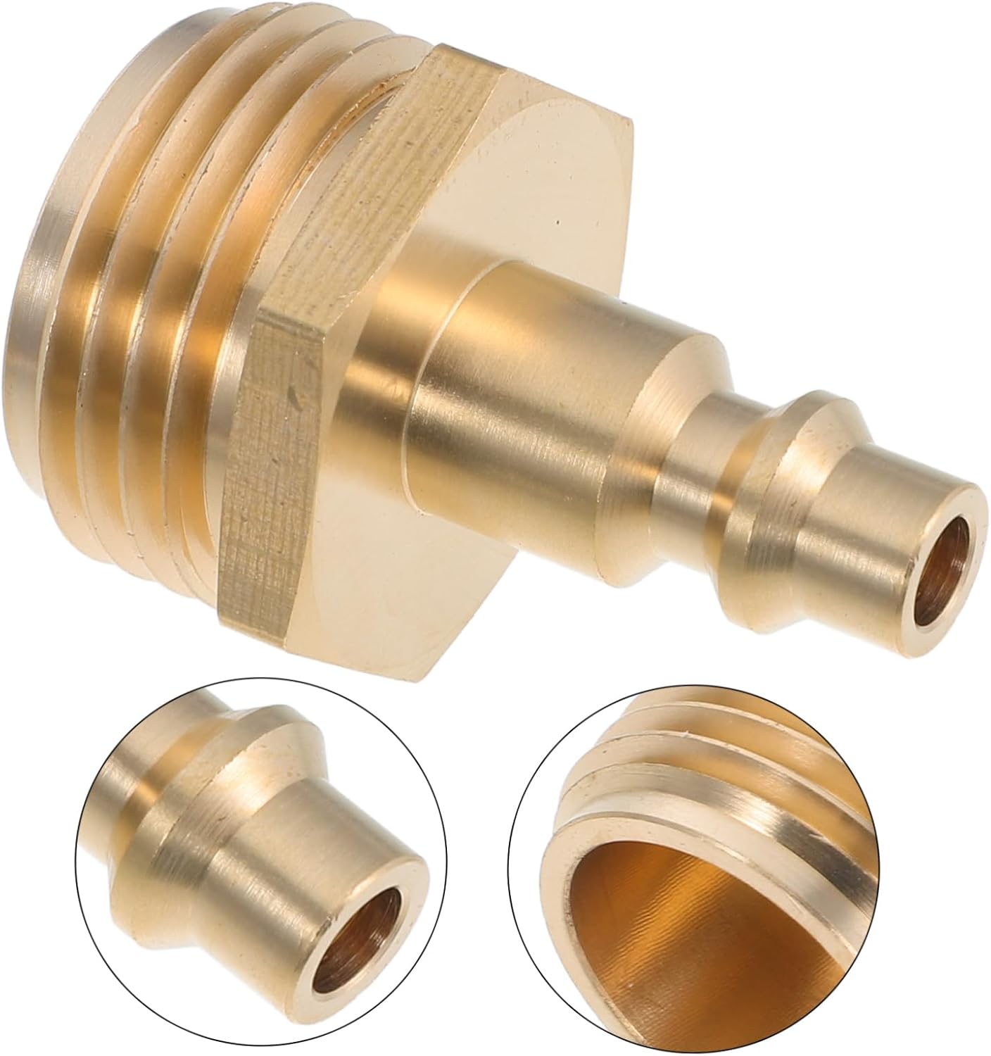 Close-up view of the Hemobllo adapter showing connection points