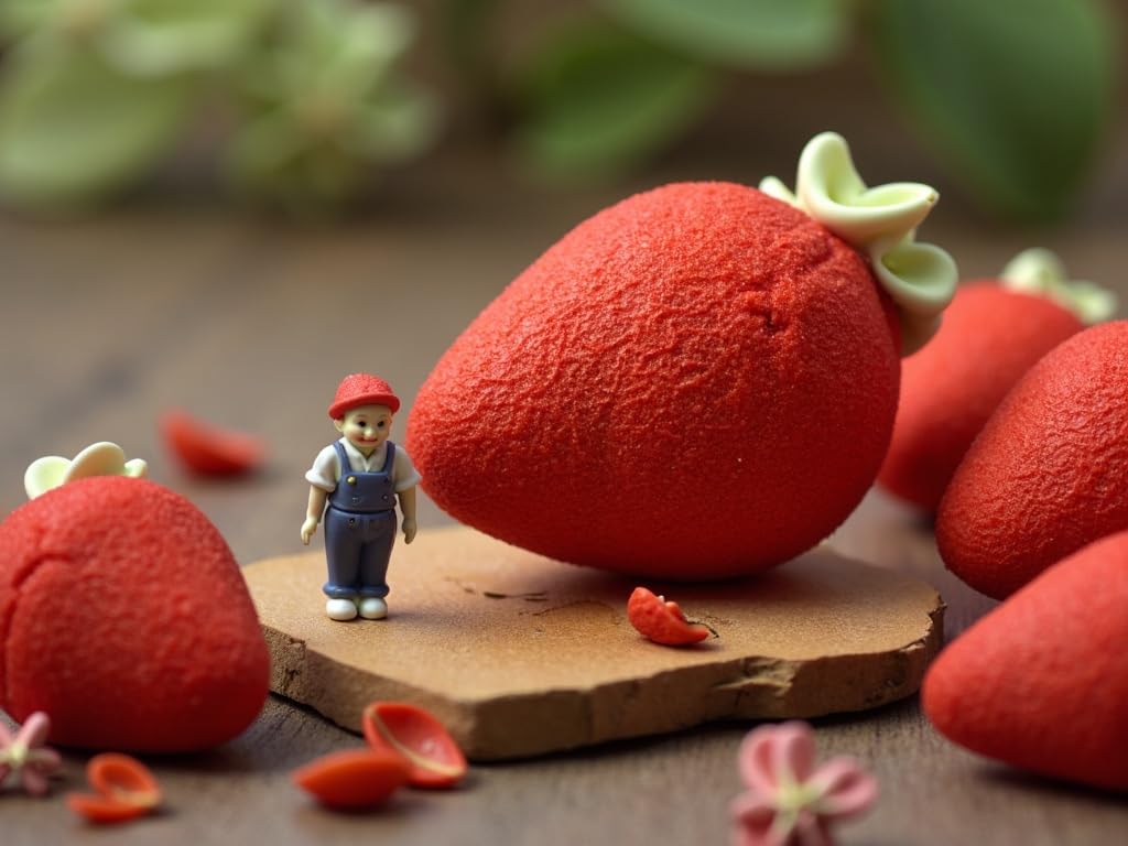 Mellow Mellow Géant Fraises Fruits Caoutchouc Marsh Mallows Mousse Sucre 40 Pièces 720g