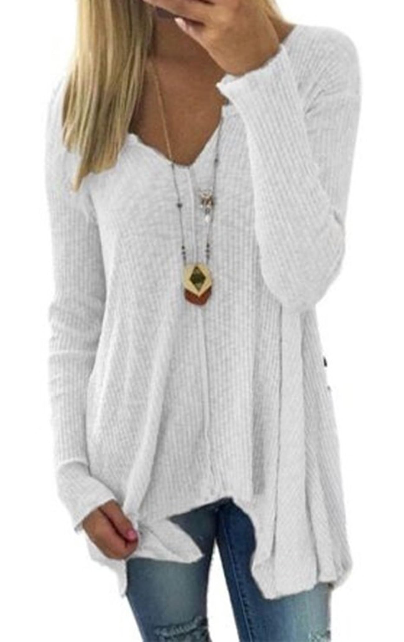 Womens Low-Cut Commuting Elegant Irregular Solid Color Basic Models Multicoloured Sweatershirts Explosions 2025