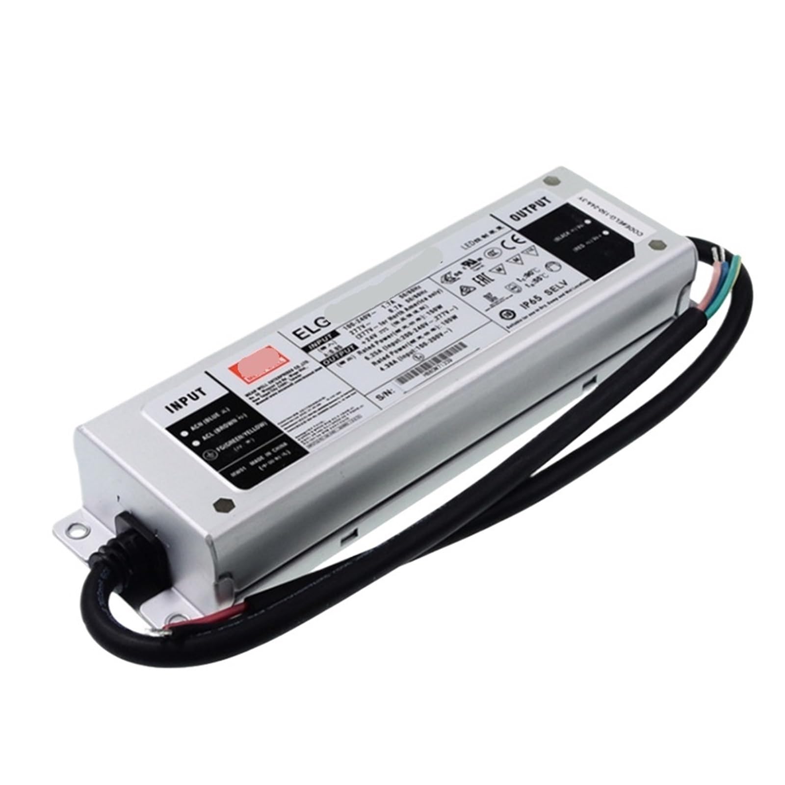 PWANUIGTE ELG-150-12/24/36A-3Y Constant Current and Voltage dimming and Waterproof LED Switching Power Supply Driver(ELG-150-24DA)