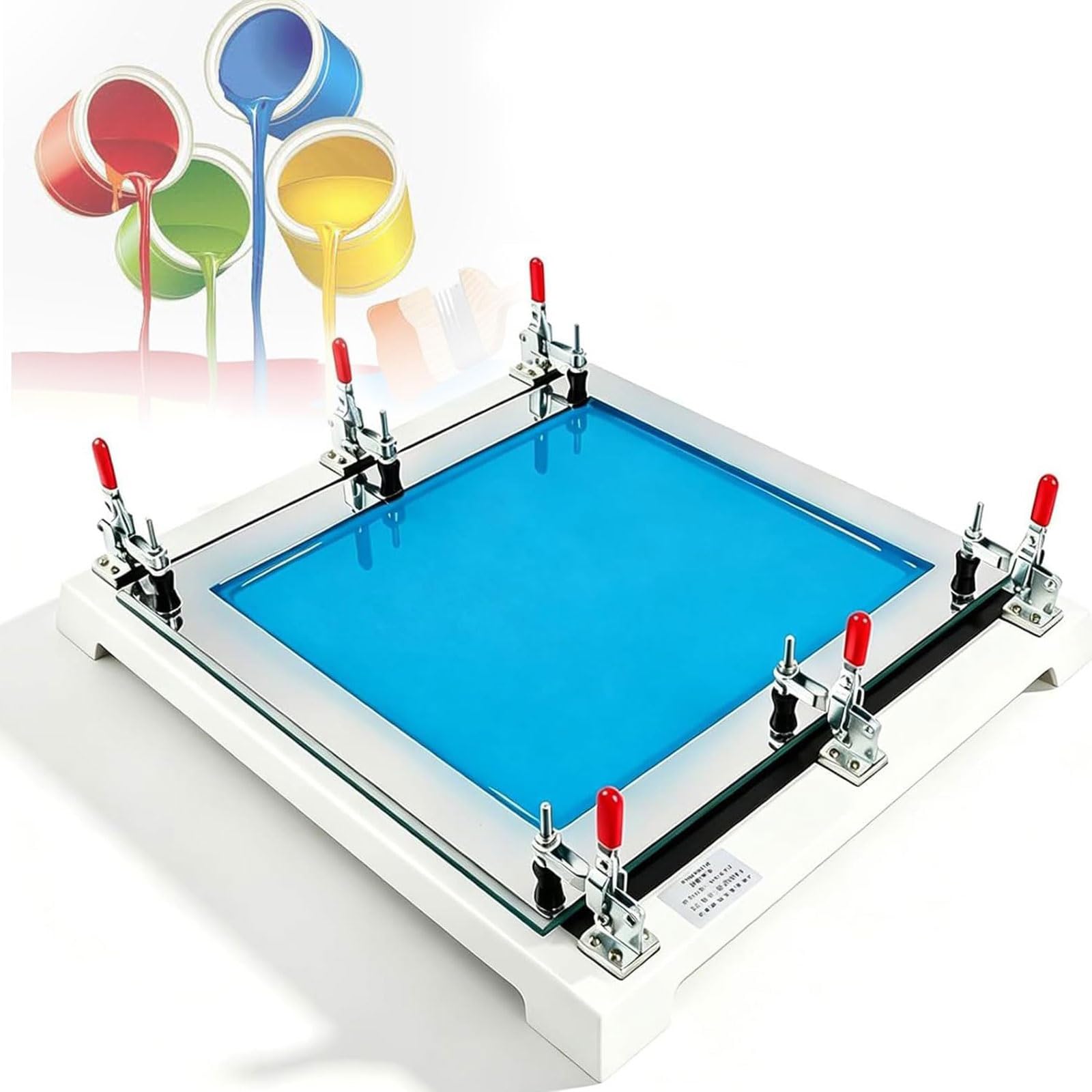 Zestaw ramek do folii powlekającej, standardowa rama do odlewania powłok z podstawą, dokładna grubość 1,5 ± 0,2 mm, rozmiar wewnętrzny 320 x 350 x 1,5 mm, do przygotowania próbek wodoodpornych