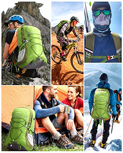 HOMIEE Wandelrugzak 45L, Arbeidsbesparende Ademende Lichtgewicht Wandelrugzak, Multifunctioneel Hangsysteem Trekkingrugzak Outdoor Skiën Bergbeklimmen Klimmen Camping Rugzak - Image 8