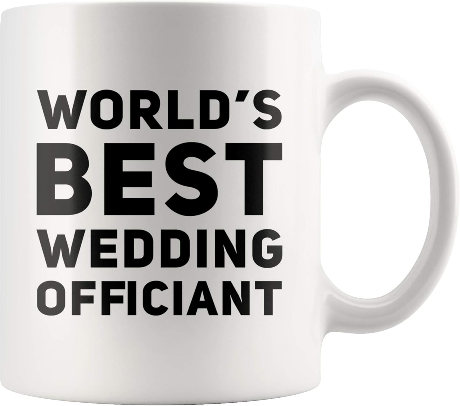 Panvola Worlds Best Wedding Officiant From Bride Groom Anniversary Souvenir Pastor Gifts Minister Drinkware Ceramic Coffee Mug (11 oz, White)