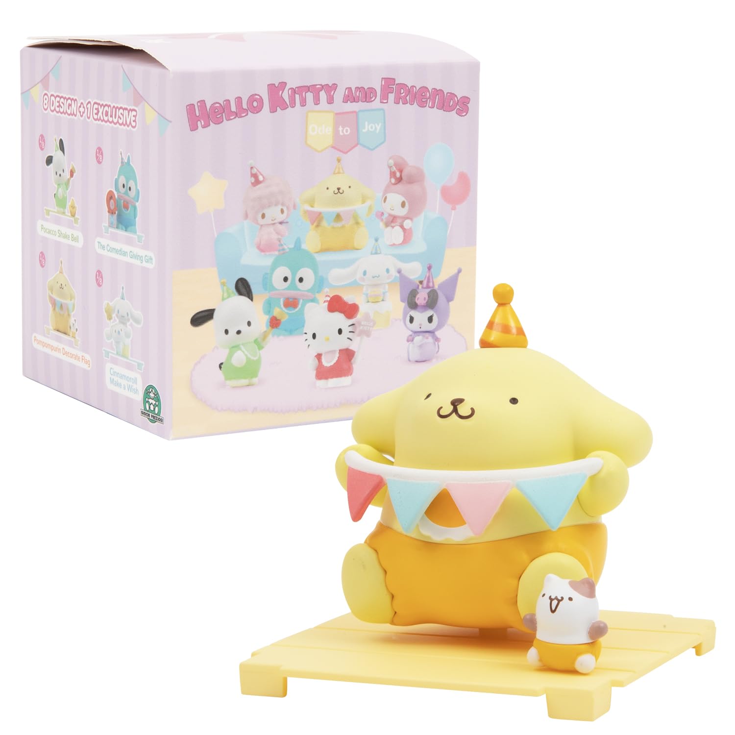 Hello Kitty, 1 statuetta da 6,5 cm e accessori in una scatola trasparente, serie Ode to Toy, modello casuale, per bambini dai 3 anni, HKT36