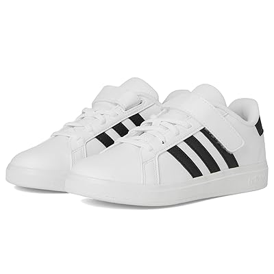 adidas Kids Grand Court 2.0 Shoes (Little Kid) Kids Shoes White/Black/White