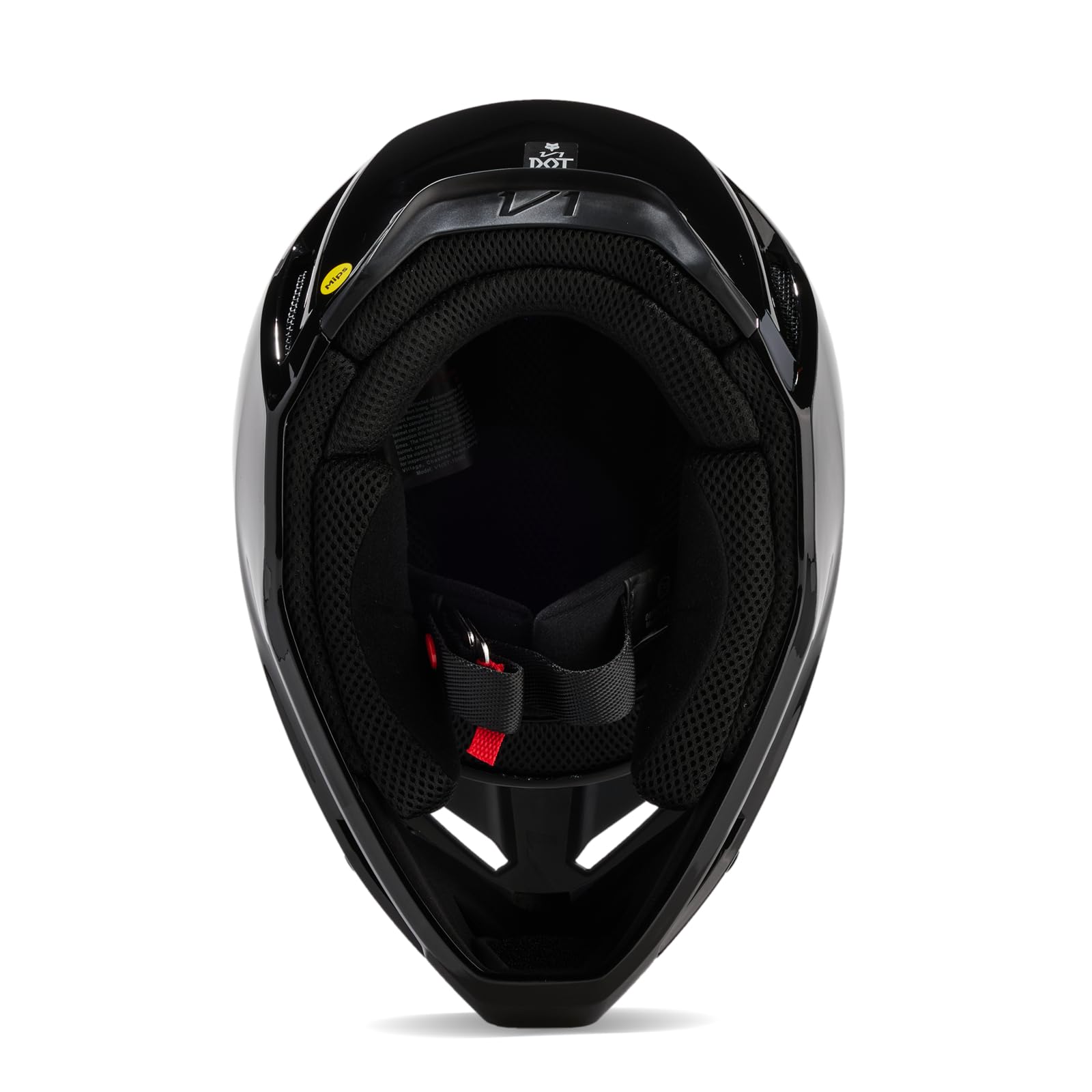 Fox Racing - V1 Solid Casques - Adulte Unisexe - Casque de Motocross, Casque de Protection, Casque Dirt Bike, Casque Tout-Terrain, Noir, S