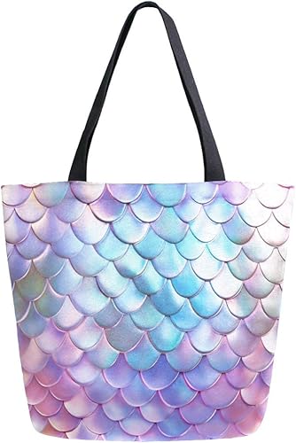 Vista 41 de ALAZA Bolsa de lona grande reutilizable con asas, resistente, lavable, Multi 19