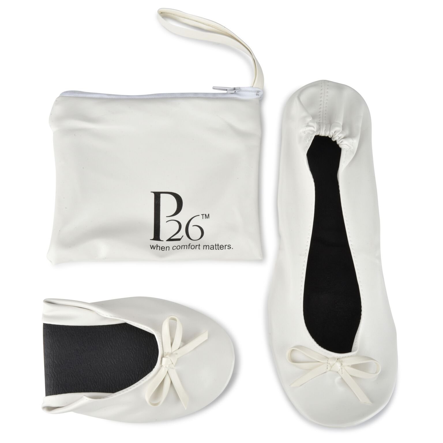 Classic Ballet Flats,Designer Shoes Sale,Wedding Flats (7/8, White)