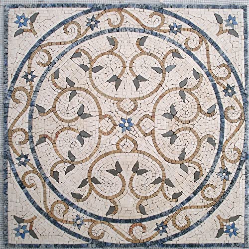 New Model Of Table Top Handmade Craft Marble Mosaic Art 60 X 60 Cm - 24 X 24 In Floor & Wall Tiles Home Decor Art Craft Sculpture #TOP3