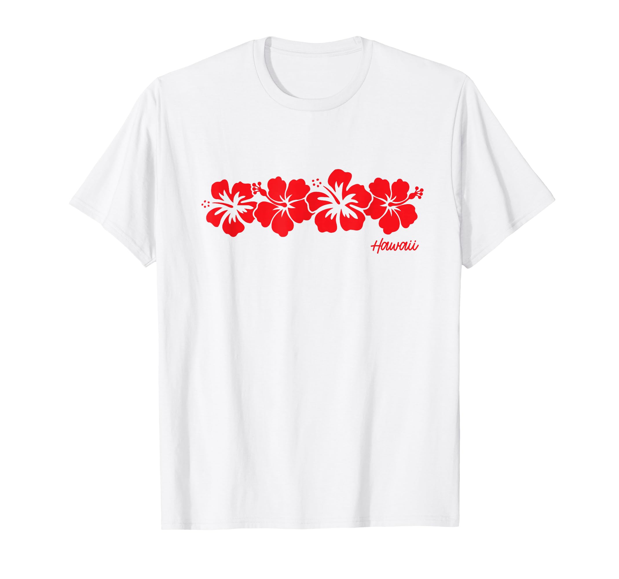 Hibiscus Flower Hawaii Aloha Hawaiian Retro Beach Girls Boys T-Shirt
