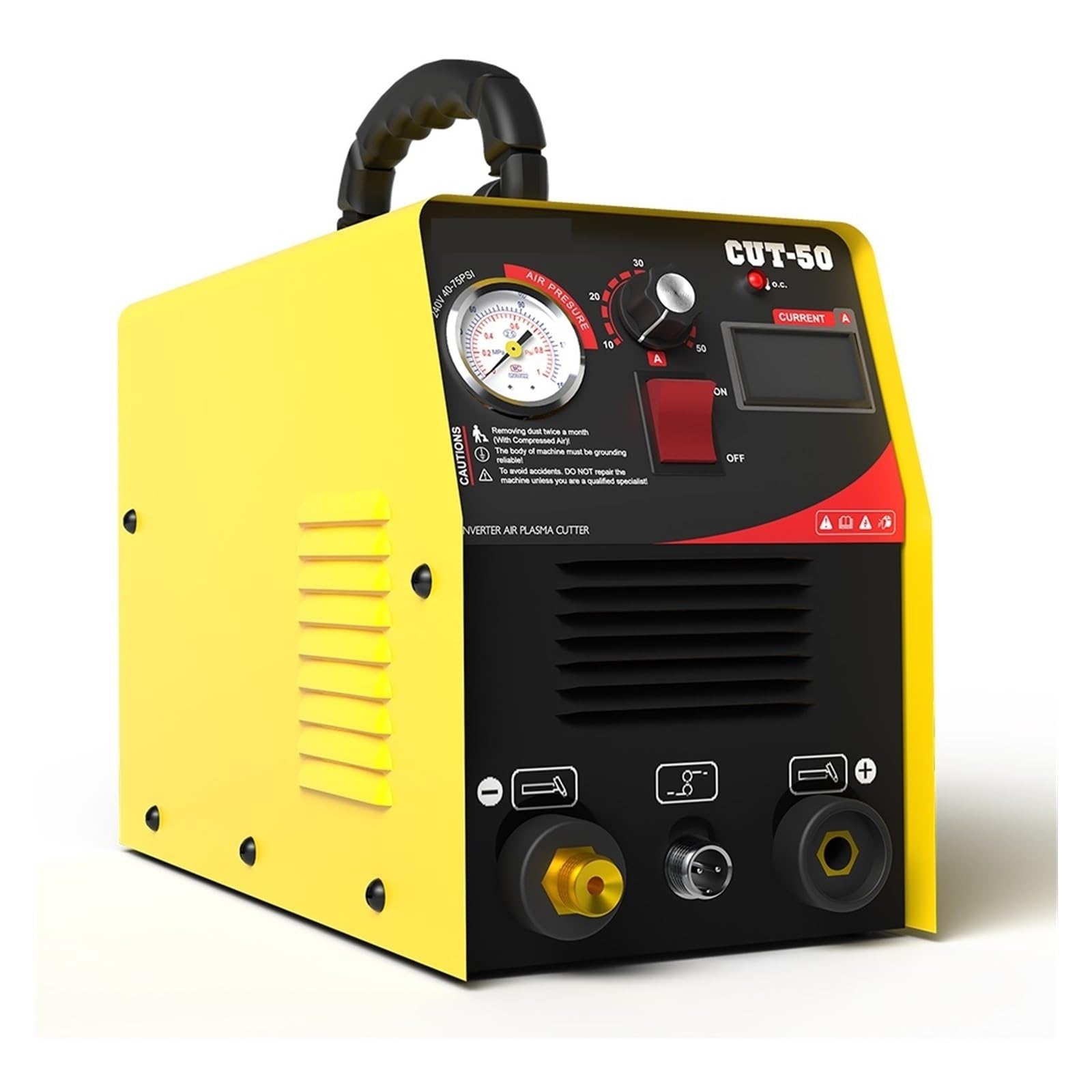Plasma Cutter, CUT50 Digital Panel Plasma Cutter Portable 110/ Machine On Metal 50A DC IGBT Inverter for Beginners DIY