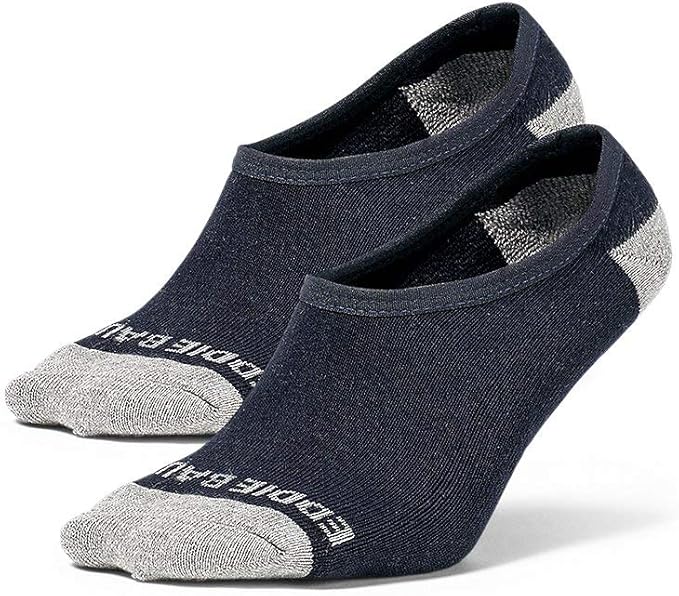 Eddie Bauer Men's NoShow Liner Socks 2Pack Atlantic ONE SIZE at