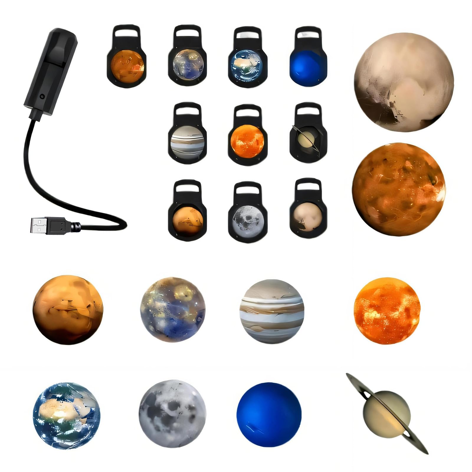 Ksikdeg Rotating Solar Lamp Nebula Effects USB Operated Creates Starry Ambience Indoors Starhouse Projectors
