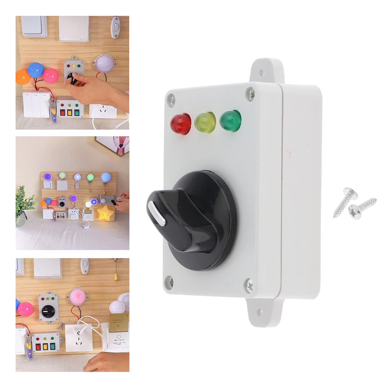 zalati LED Light with 3 Color Changeable Light by Knob Accessory for Montessori Busy Board Toddlers Sensory Preschool Learning Activities Educatinal Toy - Image 4