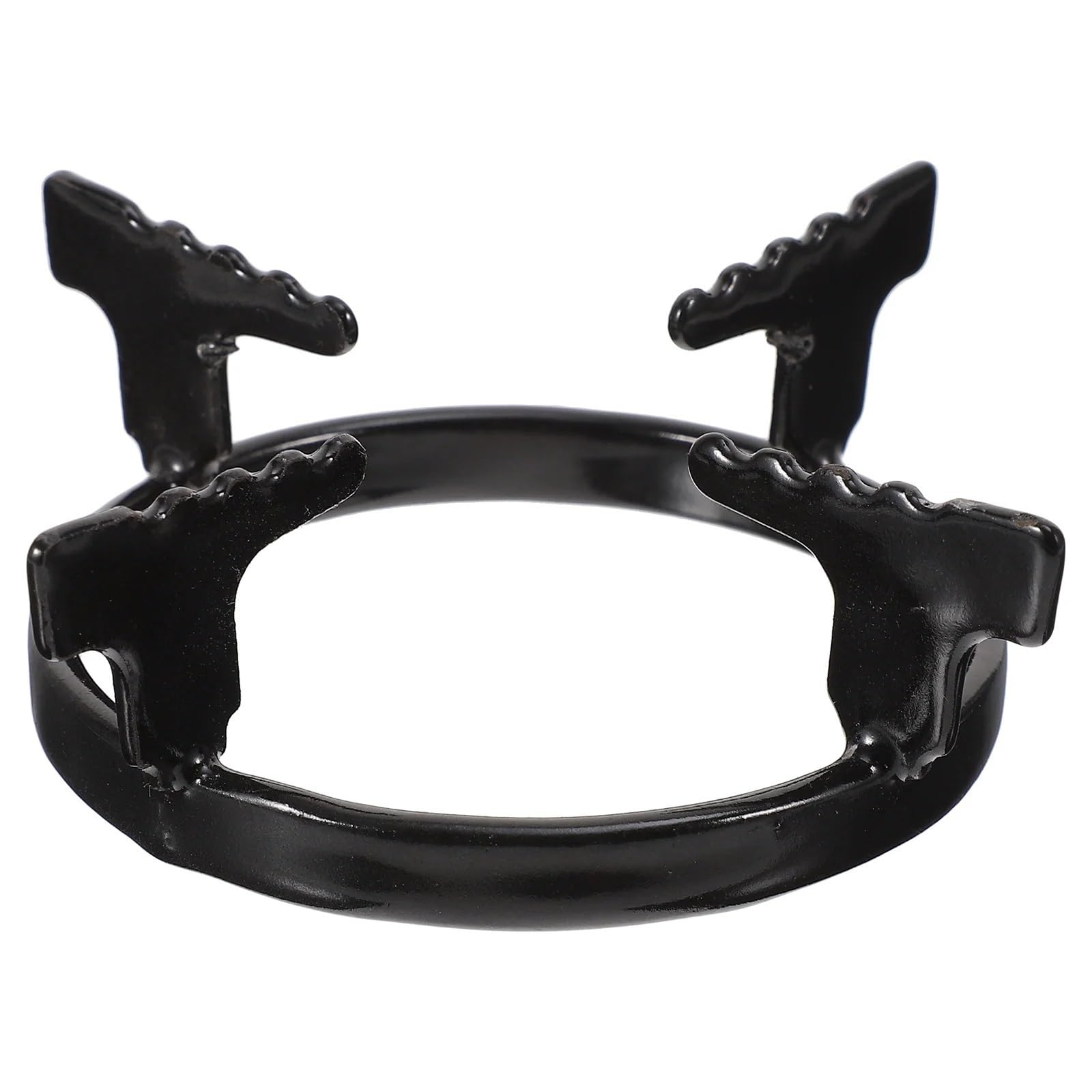 Support Wok Pour Gaz Support de cuisinière à gaz, 2 pièces, supports de casseroles, anneau de cuisinière en fonte, dessous de plat antidérapants, anneau de Support de table de cuisson, poêle