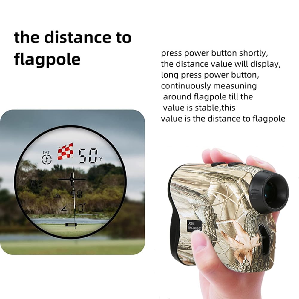 FUBESK 500m Digital Golf-Monocular Range Finder Distancia Medida Caza Telémetro