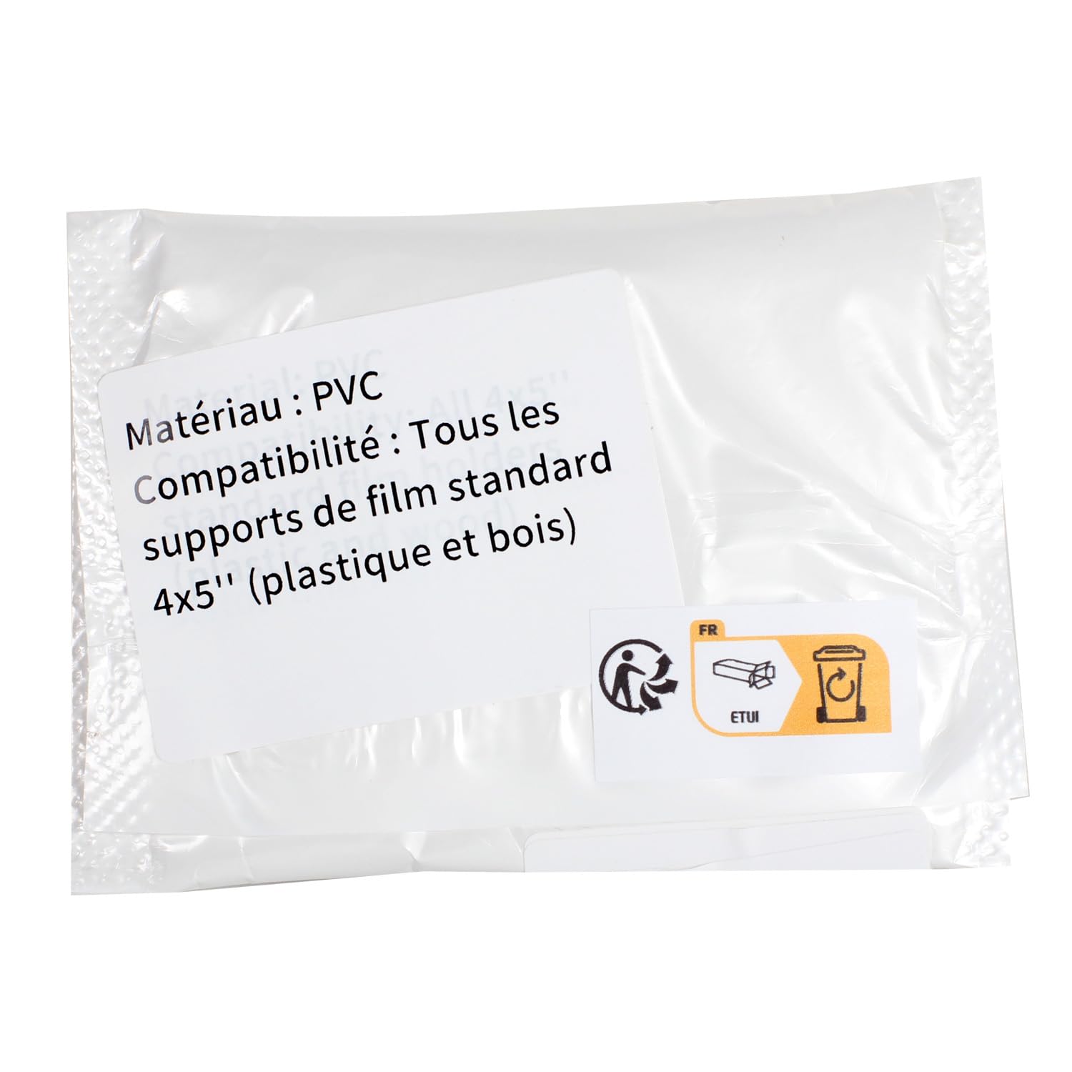 eTone 4 pièces de Remplacement Feuille Film Coupe Film Supports Sombres Diapositives pour Appareil Photo Grand Format 4x5