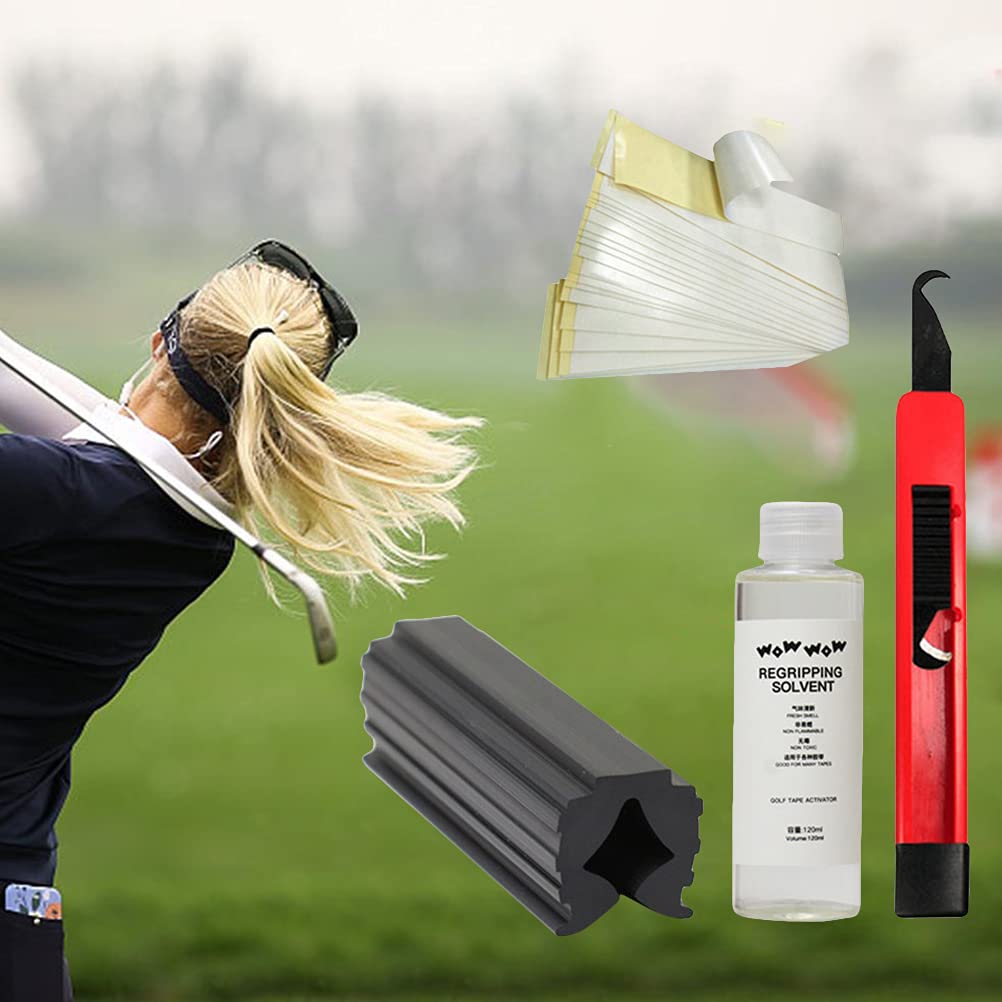 Gonetre Golf Golf Grip 28 * 10 * 4 Kit completo di presa per Club Regripping Include 15 nastri Morsa Morsa Gancio Lama Solvente